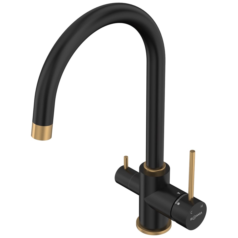 Изображение товара Смеситель для кухни однорычажный Elghansa KITCHEN PURE WATER с фиксированным и поворотным изливом