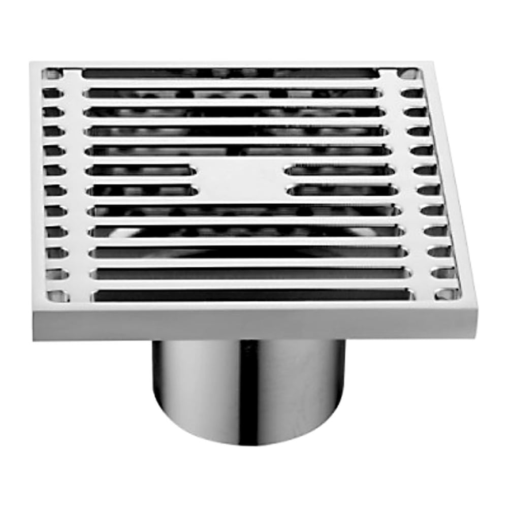 Изображение товара Душевой трап GERHANS K81610-10 с сухим затвором и перфорированной решеткой