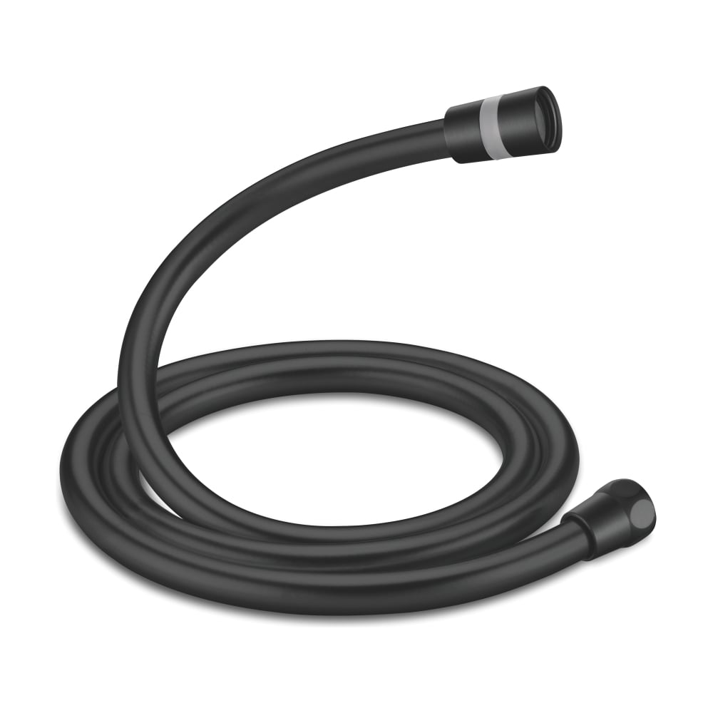 Изображение товара Шланг для душа GERHANS K40205B армированный из ПВХ и латуни 1.5 м черный