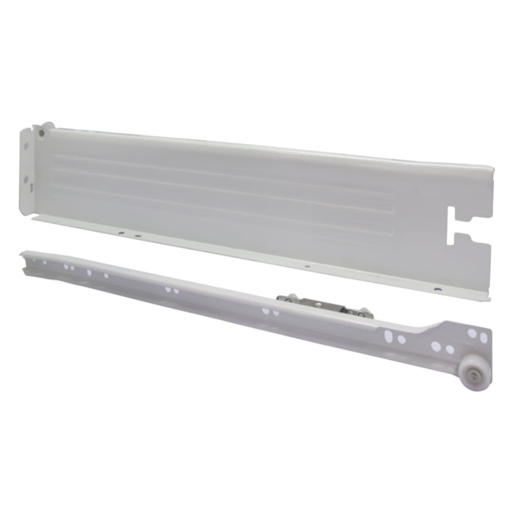 Изображение товара Направляющая Wurth боковая 350 мм белая роликовая для мебели