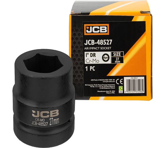 Изображение товара Головка ударная JCB 27мм (6 граней), 1 JCB-48527(64681)