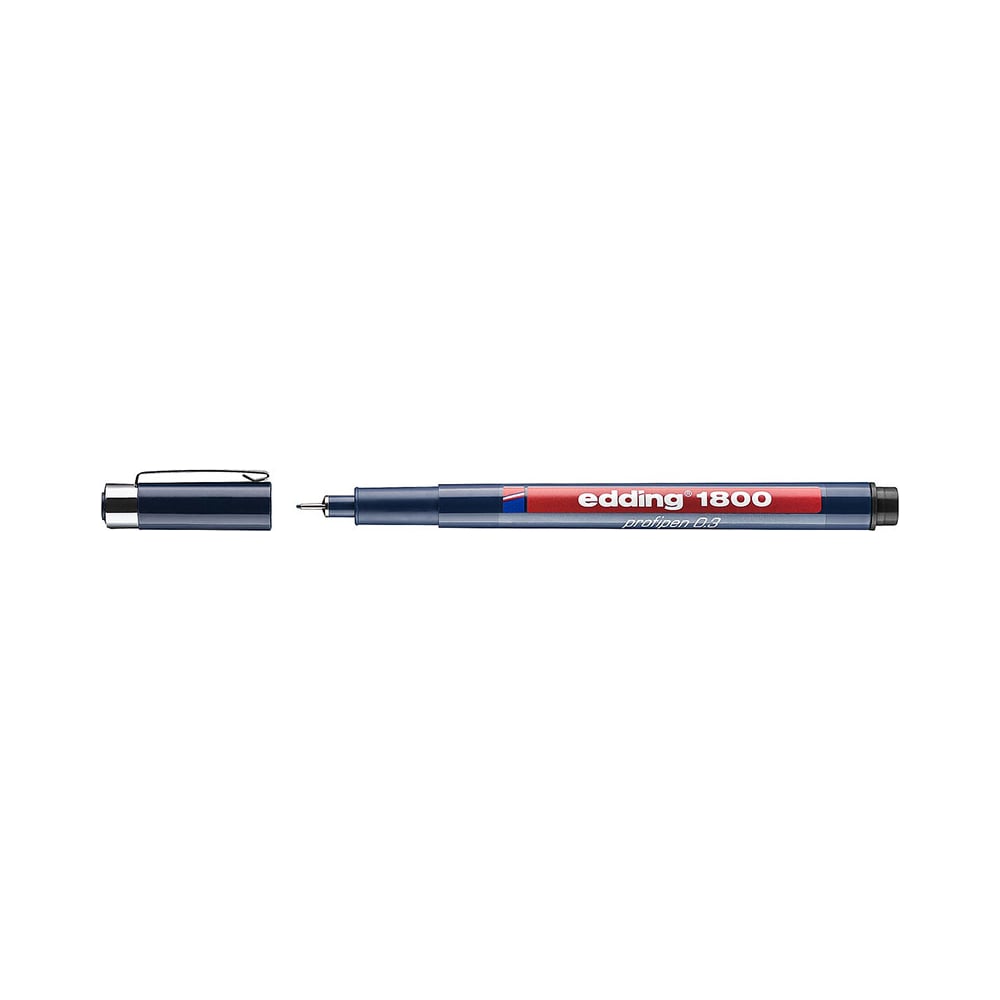Капиллярная ручка-фломастер для черчения EDDING ручка капиллярная luxor micropoint узел 0 5 мм чернила чёрные одноразовые