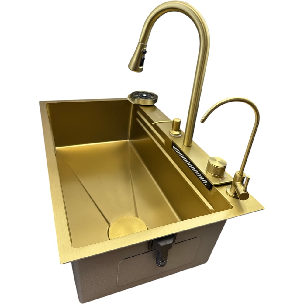 Изображение товара Кухонная мойка многофункциональная OUTE 75х46 см из нержавеющей стали с комплектом