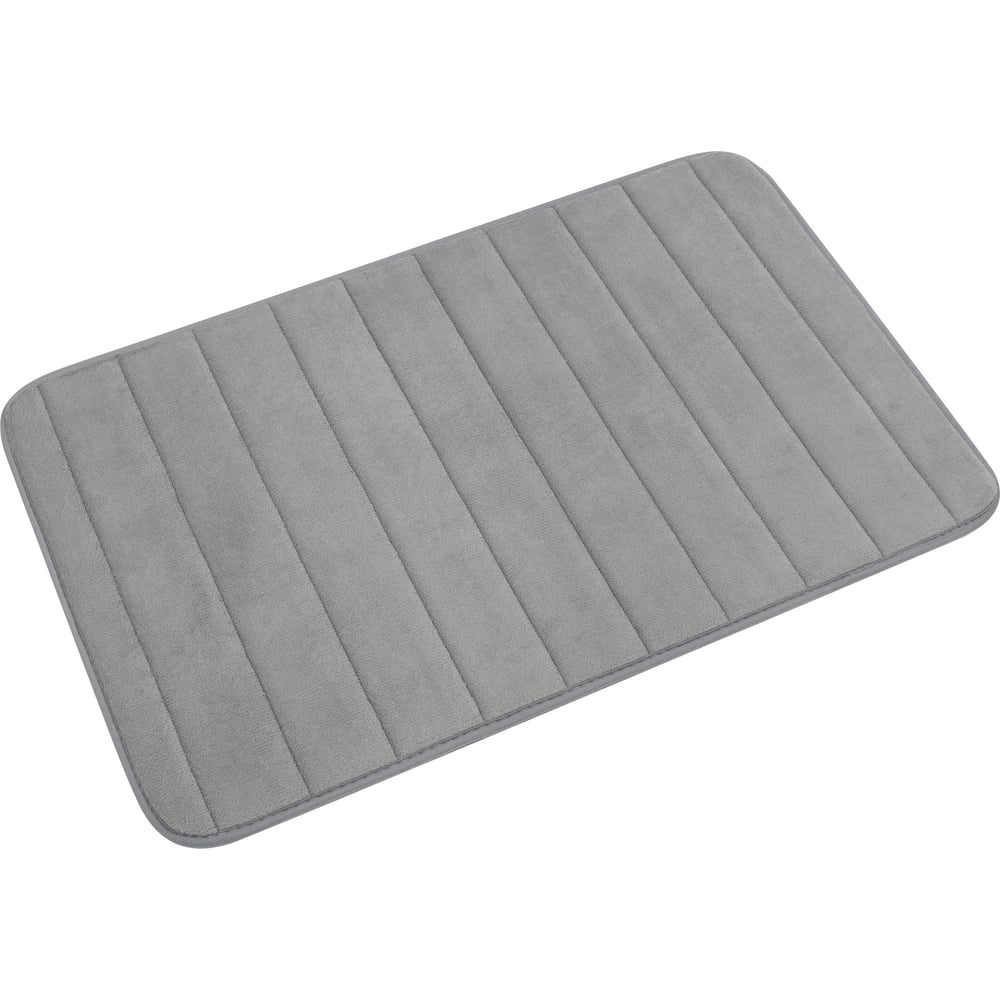 Изображение товара Коврик для ванной Рыжий кот с эффектом памяти серый 800x500 мм