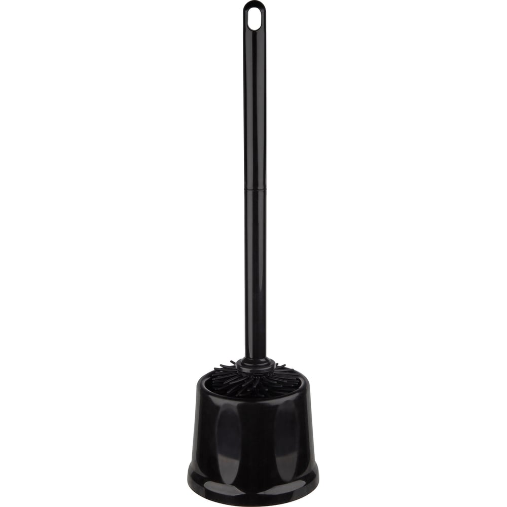 Изображение товара Туалетный набор Рыжий кот SILIX ёршик с подставкой черный для ванной