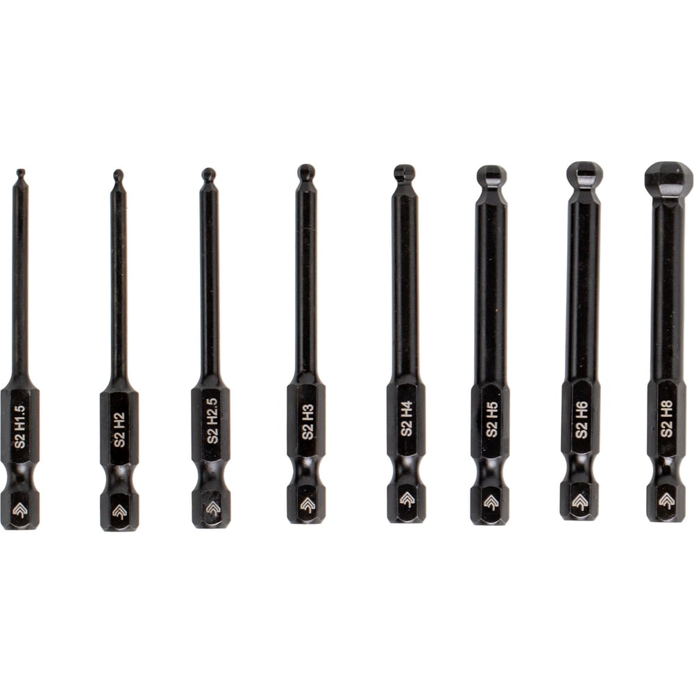 Изображение товара Набор магнитных бит RAGE для шуруповерта HEX 65 мм 8 шт