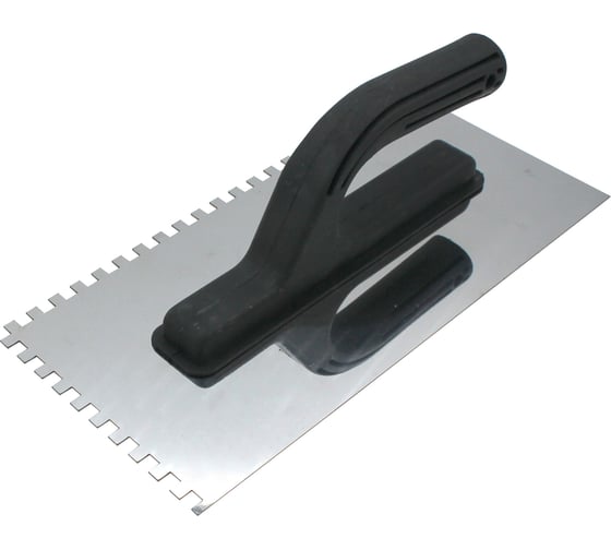 Изображение товара Гладилка из нержавеющей стали JEDA 130х270 мм, зуб 6х6 мм, пластиковая ручка J50-021