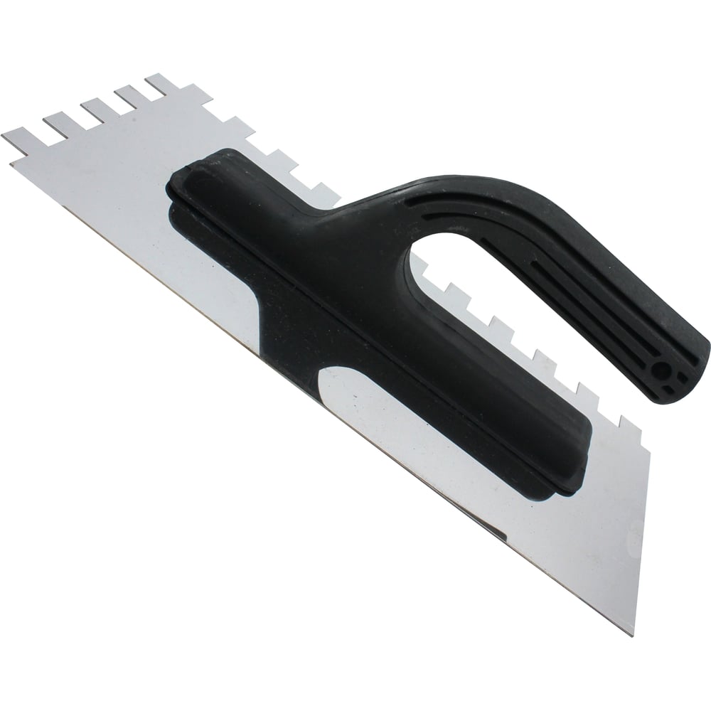 Изображение товара Гладилка из нержавеющей стали 130х270 мм с зубцами 10х10 мм JEDA J50-023