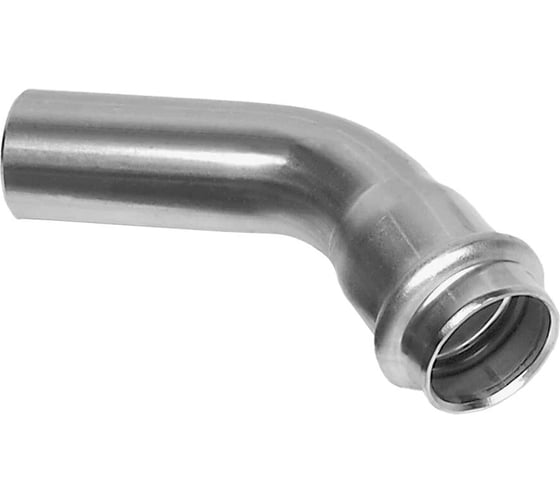 Изображение товара Пресс-угольник Kromwell 45, из нержавеющей стали, раструб-труба, 42х42, KW.SP958004242