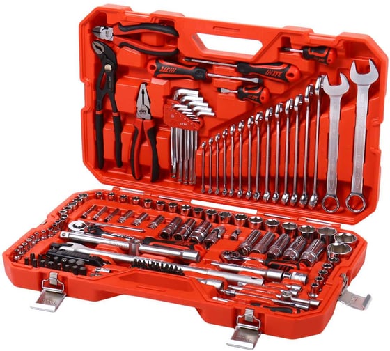 Изображение товара Набор инструментов JTC 1/4 & 1/2 6-гранный (в кейсе) 146 предметов JTC-H146C