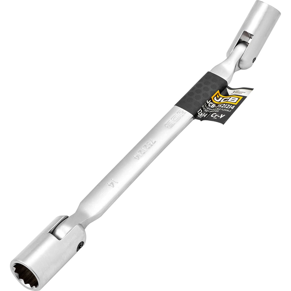 Изображение товара Ключ торцевой шарнирный JCB 12х14мм полупрофессиональный CrV