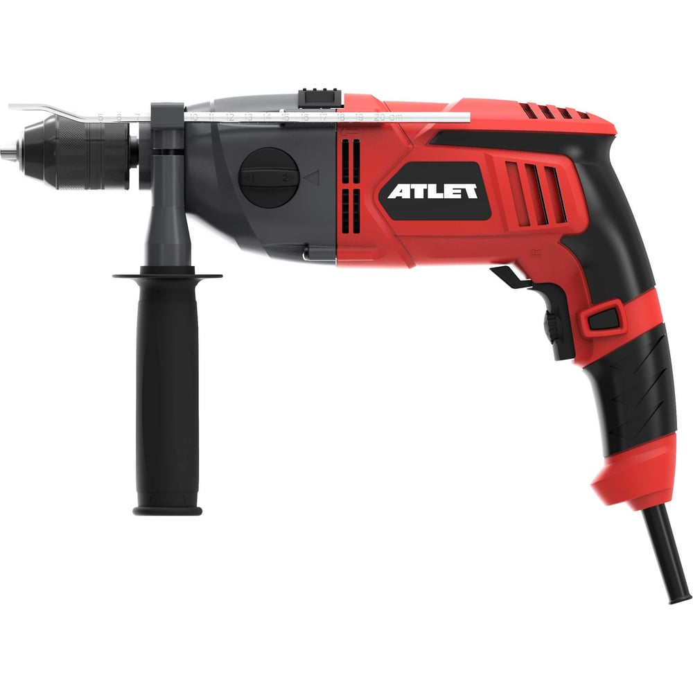 Изображение товара Ударная дрель ATLET PDI1050T профессиональная мощная с реверсом и подсветкой