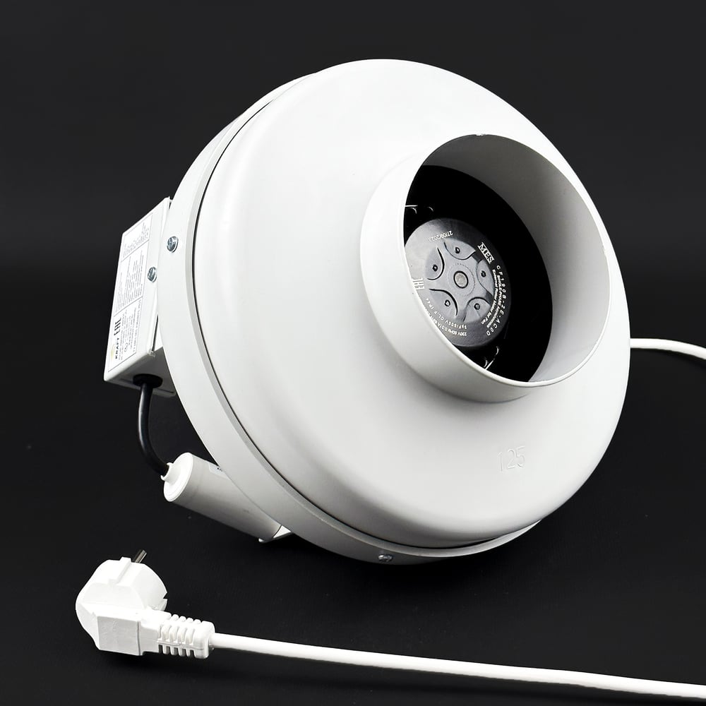 Изображение товара Комплект KRAFTAIR ВКК-125V канальный вентилятор круглый с вилкой