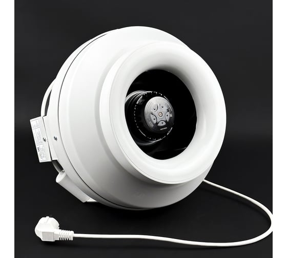 Изображение товара Комплект KRAFTAIR вентилятор канальный круглый с вилкой ВКК-250V+вилка