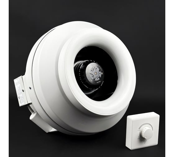 Изображение товара Комплект KRAFTAIR вентилятор канальный круглый с регулятором скорости ВКК-250V+регулятор