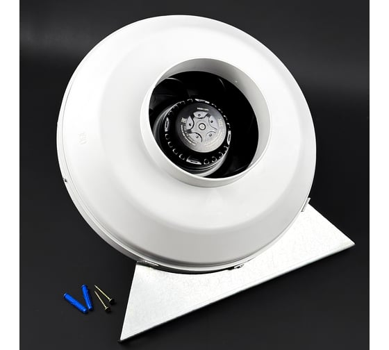 Изображение товара Комплект KRAFTAIR вентилятор канальный круглый с кронштейном ВКК-160V+кронштейн