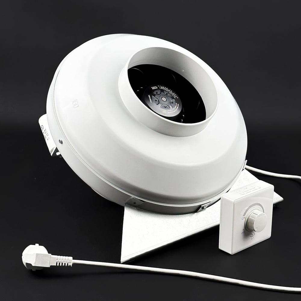 Изображение товара Канальный вентилятор KRAFTAIR ВКК-160V с регулятором и защитой IP44