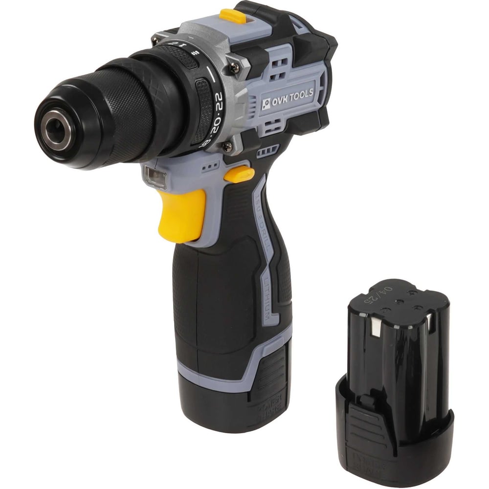 Изображение товара Аккумуляторная дрель-шуруповерт OVK TOOLS OTBCS-16V-2.0A с Li-Ion аккумуляторами