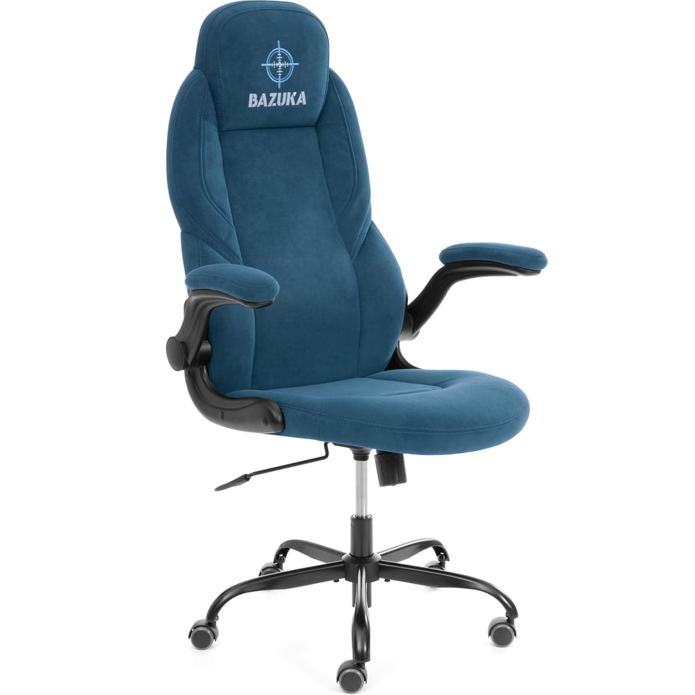 Изображение товара Кресло Tetchair BAZUKA metalBL велюр синий регулируемое современное