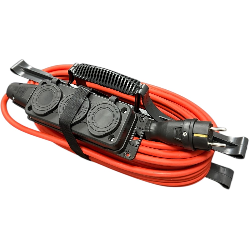 Изображение товара Удлинитель силовой iTOK оранжевый 20 м 3 розетки IP54