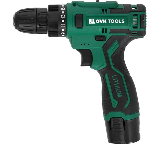 Изображение товара Аккумуляторная дрель-шуруповерт OVK TOOLS OTCS2AA-12V-1.5A