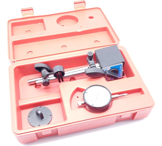 Изображение товара Индикатор со стойкой 0-10 мм, 0.01 мм, съемное ушко ТЕХНОРЕАЛ МА600050517