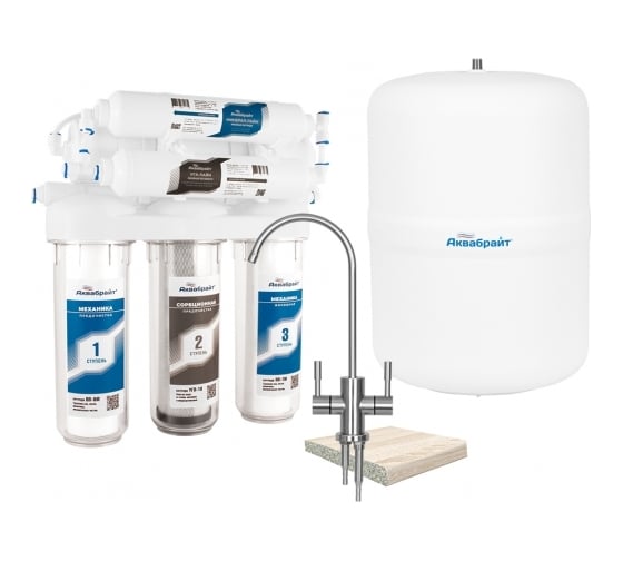 Изображение товара Система обратного осмоса АКВАБРАЙТ 6 ступеней очистки АБФ-ОСМО-6 33711