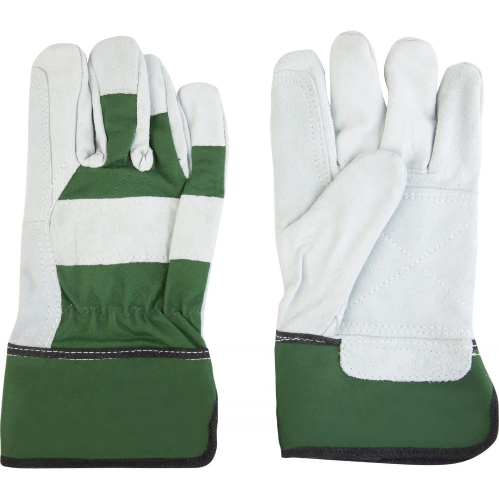 Купить Комбинированные кожаные перчатки Jeta Safety, Sigmar Max, пятипалые, спилок, хлопок, флис