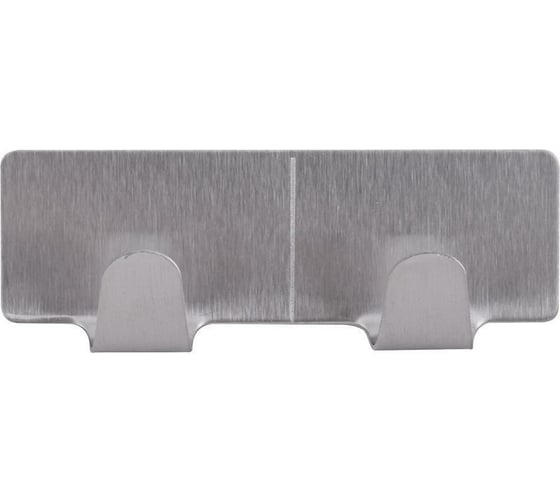 Изображение товара Планка с 2 крючками МУЛЬТИДОМ Стэнли стил, длина 8 см DH27-95