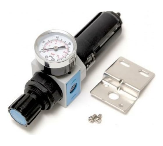 Изображение товара Фильтр-регулятор с индикатором давления для пневмосистем 1/4'' Forsage F-EW2000-02(47057)