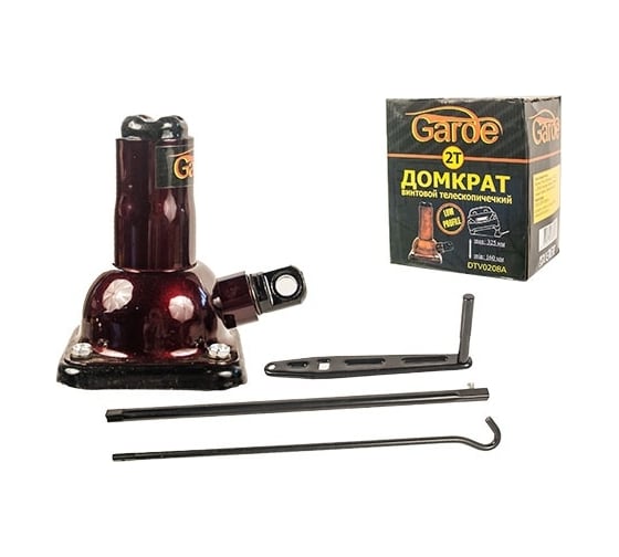 Изображение товара Винтовой домкрат Garde 2 т, телескопический DTV0208A