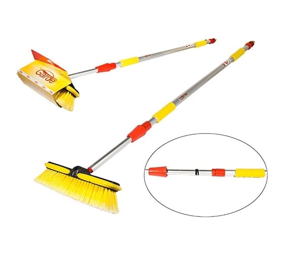 Изображение товара Щетка для мытья автомобиля на шланг с краном Garde телескопическая, 120-200 см SH980