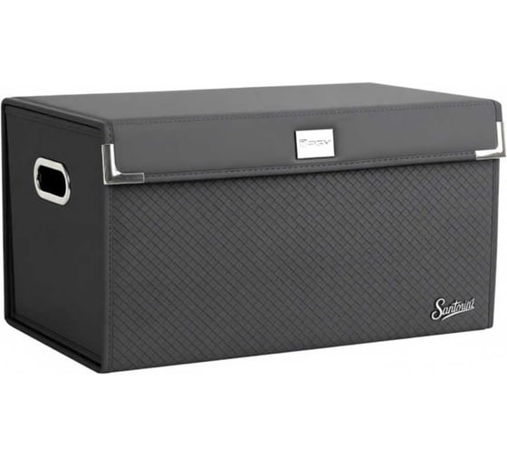 Изображение товара Саквояж органайзер в багажник и домашнего использования PSV Santorini Braid (30х30х55 см) Черный, экокожа (дерево) L 138874