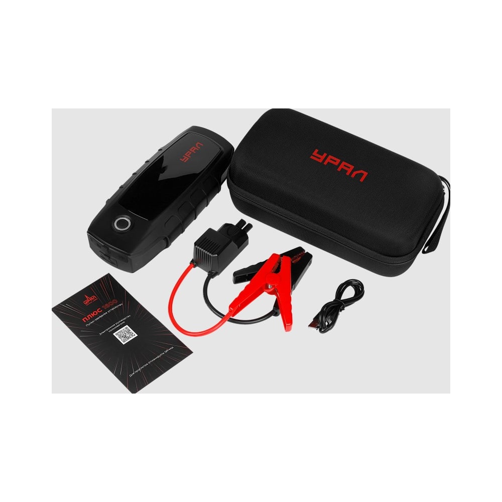 Изображение товара Пуско-зарядное устройство Ural sound Урaл Плюс 1600 с Power Bank и дисплеем
