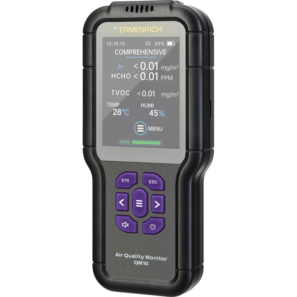 Изображение товара Монитор качества воздуха Ermenrich QM10 профессиональный с IP54 compact