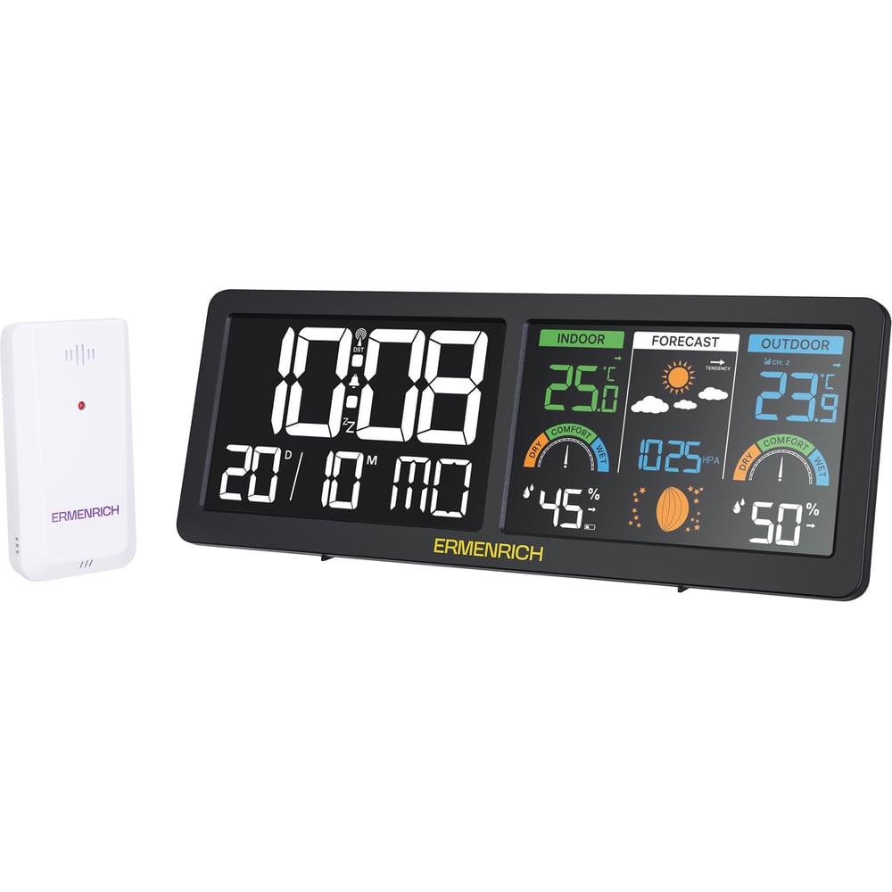 Изображение товара Метеостанция Ermenrich Report WR70 86038 для дома и улицы