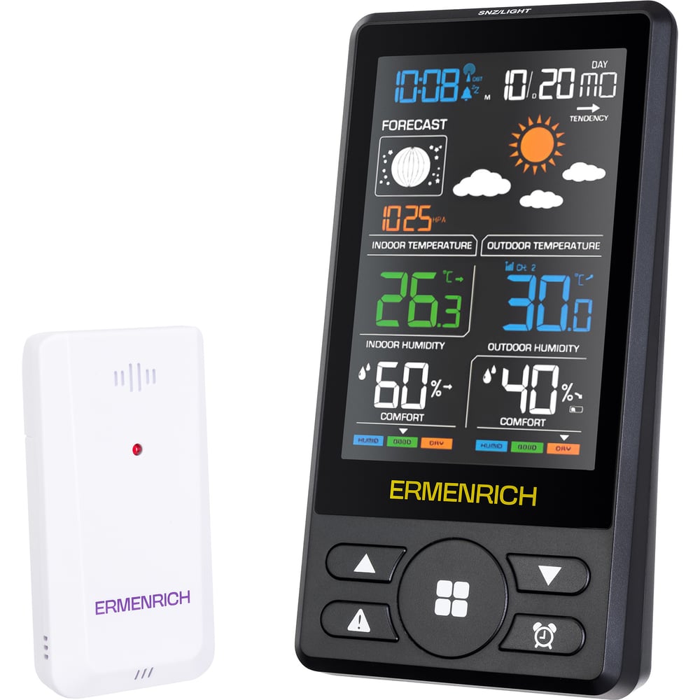 Изображение товара Метеостанция Ermenrich Report WR50 86036 для домашнего использования