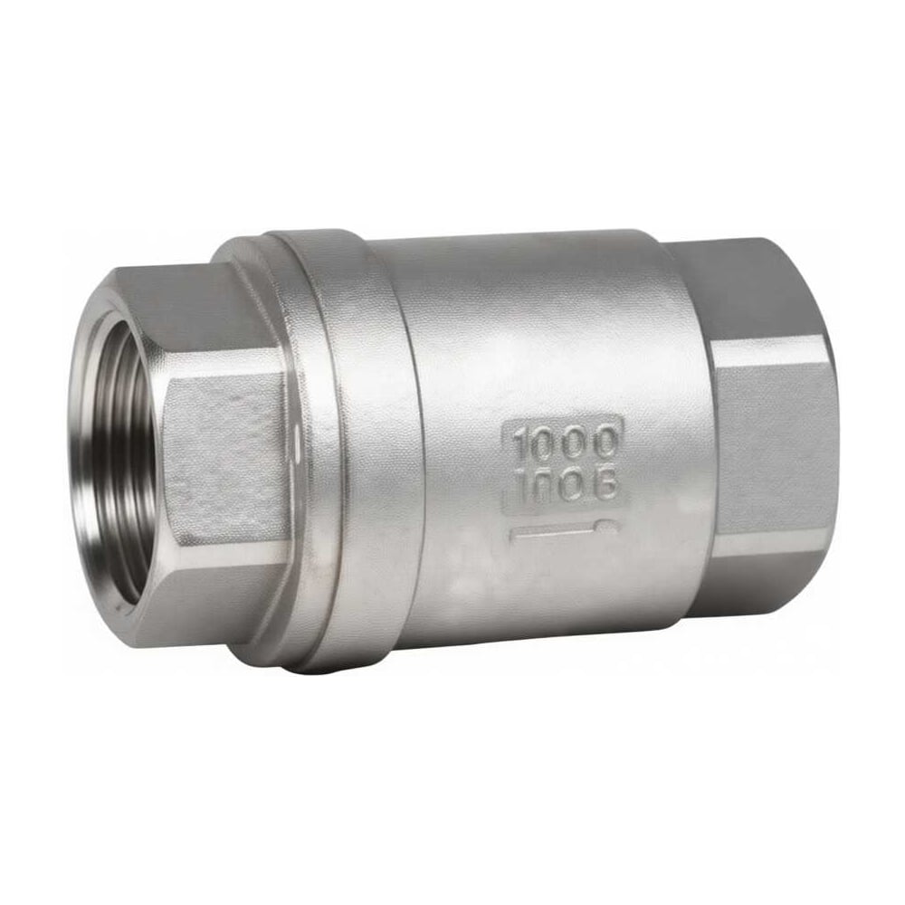 Изображение товара Клапан обратный осевой АТКА КО(м) Ду15 Ру63 нержавеющий муфтовый