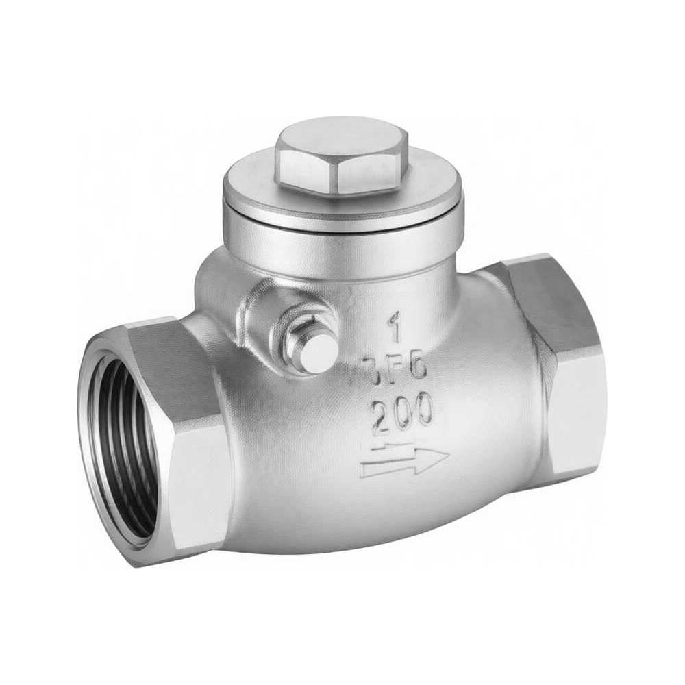 Изображение товара Клапан обратный поворотный нержавеющий муфтовый Ду20 Ру63 АТКА