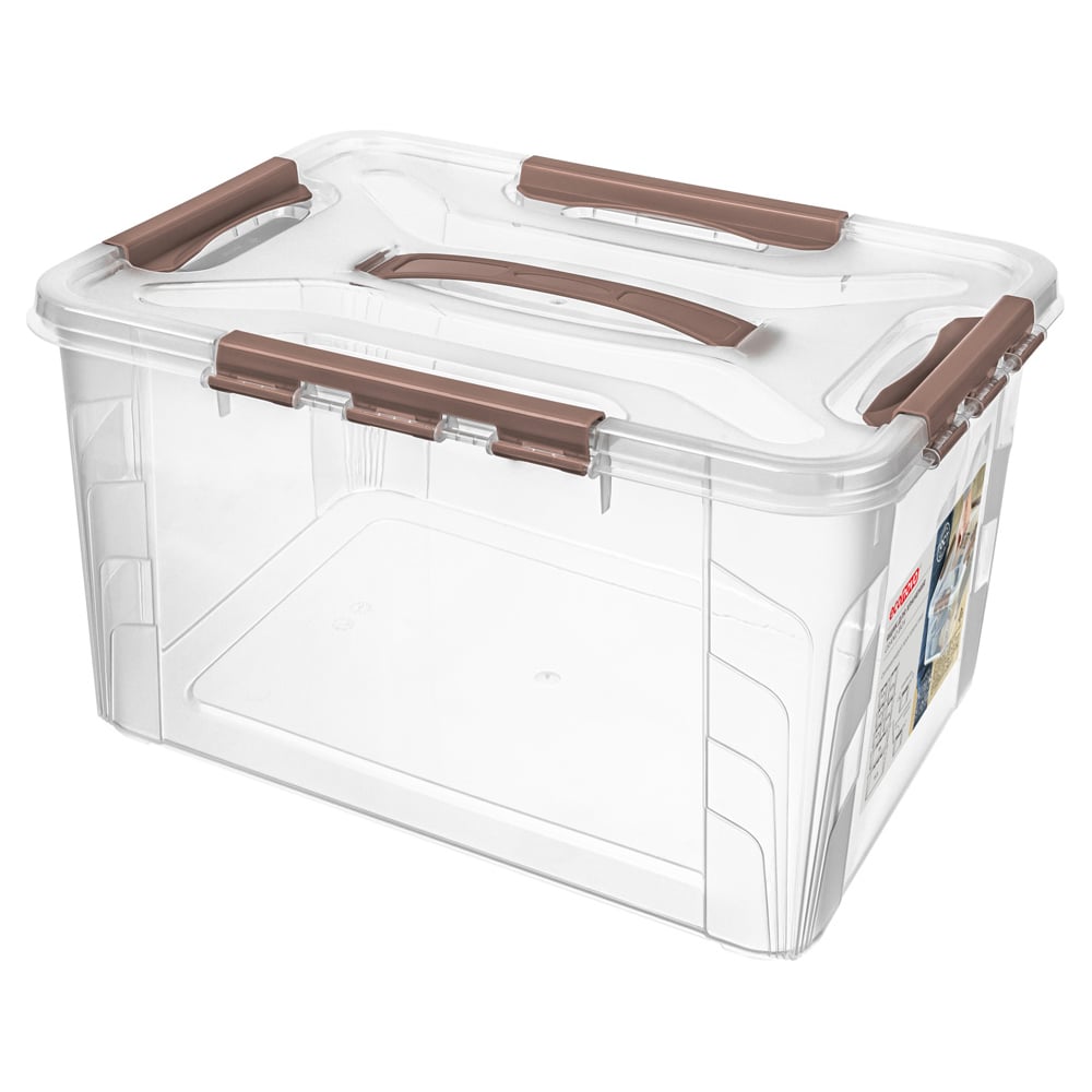 Изображение товара Ящик для хранения универсальный с замками и ручкой GRAND BOX 20Л
