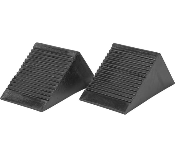 Изображение товара Упор-башмак противооткатный для колес ARNEZI резиновый 105x75x75мм 2шт R7003002