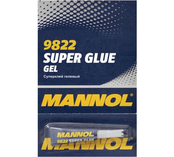 Изображение товара Гелевый суперклей MANNOL Super Glue GEL 3 г 2457