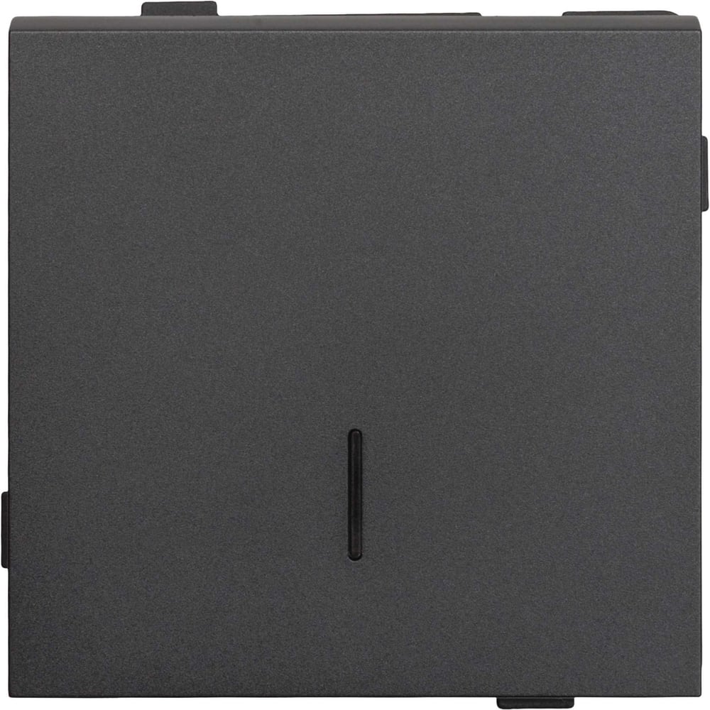 Изображение товара Одноклавишный проходной выключатель с индикацией ALTECH ENCORE 1TSIG скрытого монтажа,, механизм графит 07384