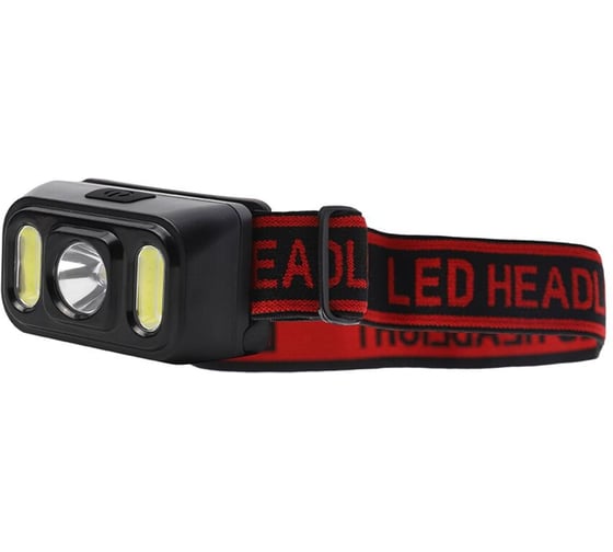 Изображение товара Фонарь налобный акк Camelion LED53417 3,7В, черный, XPE+2 x COB, 3 Вт, 5 реж, Type-C, бокс 15747