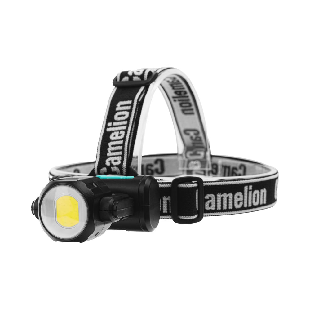 Изображение товара Налобный аккумуляторный фонарь Camelion LED53401 3.7В COB+LED 220лм 4 режима Type-C