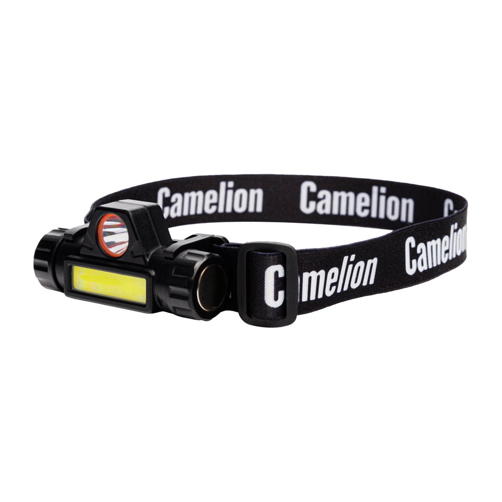 Изображение товара Налобный аккумуляторный фонарь Camelion LED53405 с магнитом 3 Вт