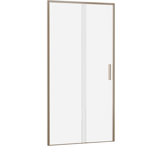 Изображение товара Дверь в нишу Aquanet AE65-N100-GBT Pleasure Evo 1000 мм, золотой брашированный никель/прозрачный Easy Clean (352423) 00352423