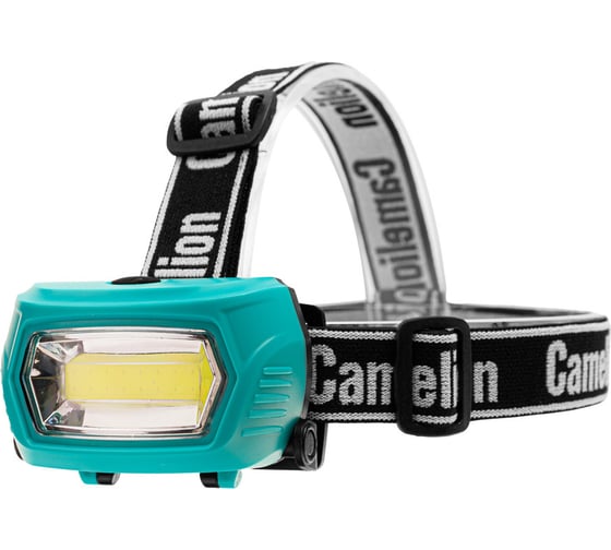 Изображение товара Фонарь налобный аккум Camelion LED53410 3,7В, зелен, COB, 3 Вт, 3 реж, 3 x AAA, Type-C, бокс 15761