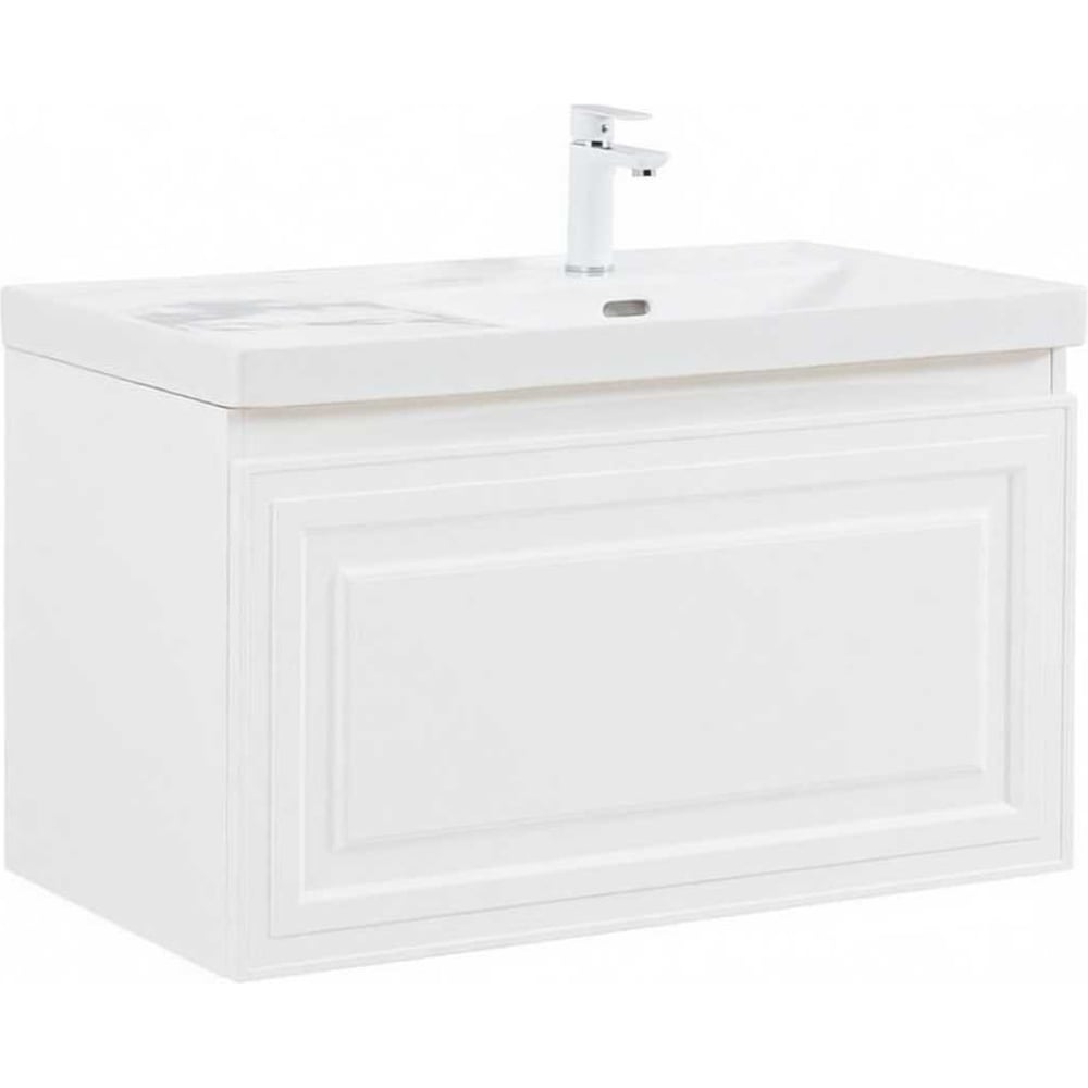 Изображение товара Aquanet Агата 90 тумба подвесная белый сатин, 1 ящик