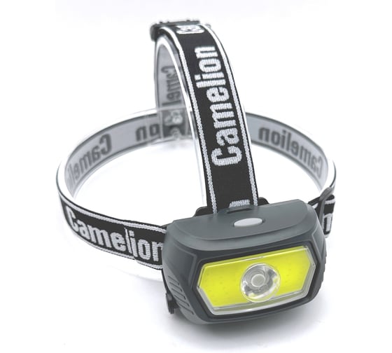 Изображение товара Фонарь налобный аккум Camelion LED53412 3,7В, карбон, COB+LED, 3 Вт, 3 реж, 3 x AAA, Type-C, бокс 15764